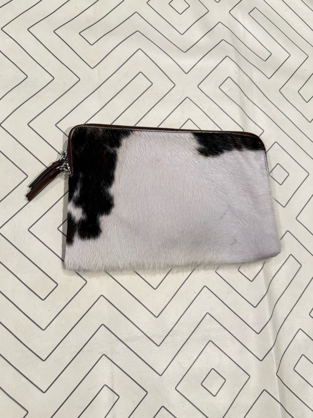 Mark & Graham Cowhide Leather Clutch